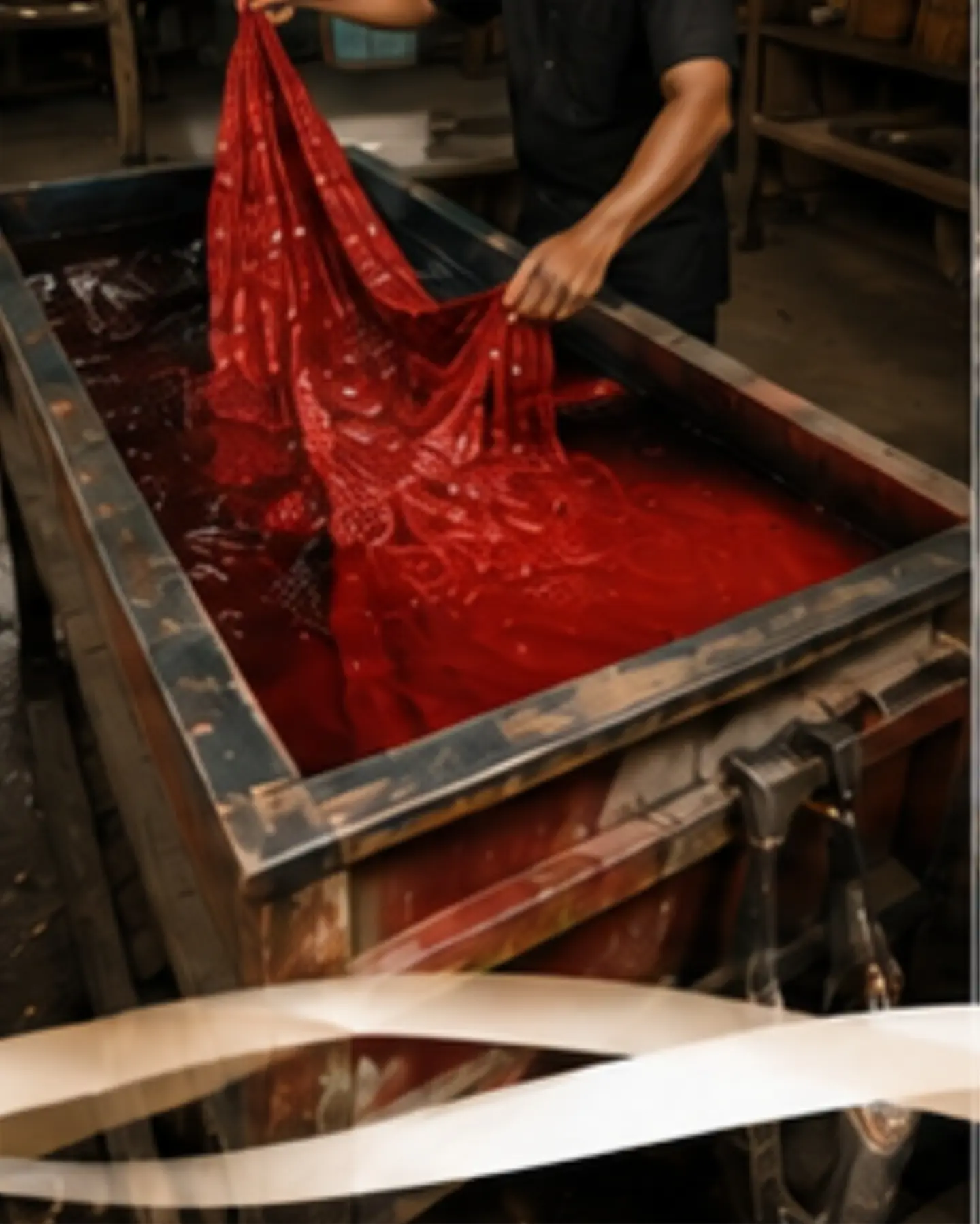 Material dipilih sesuai kebutuhan karya, mulai dari katun premium untuk kebutuhan kantor hingga material premium seperti sutra untuk kebutuhan eksekutif.